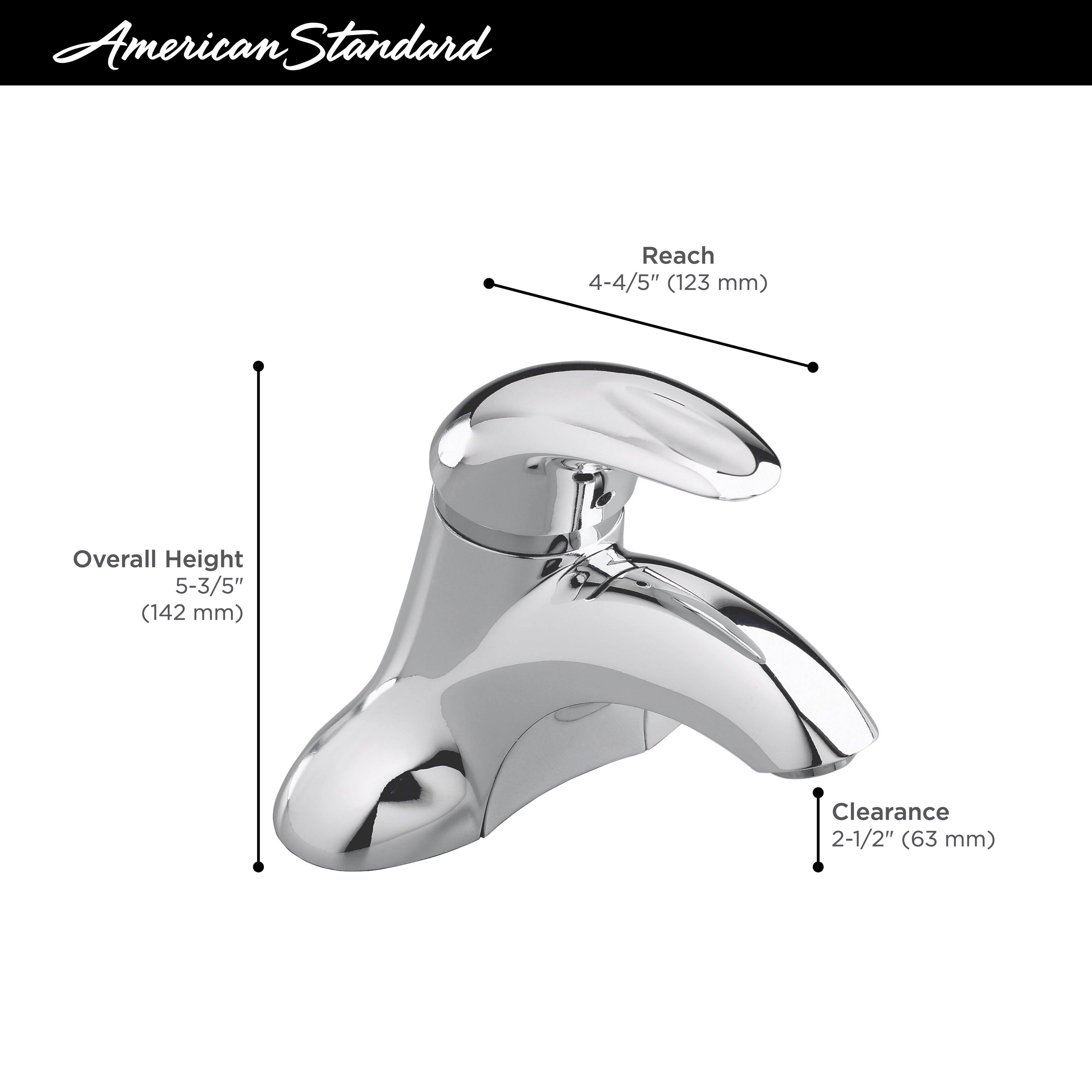 Reliant 3® 4-Inch Centerset Single-Handle Bathroom Faucet 1.2 gpm/4.5 L/min With Lever Handle
